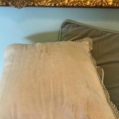 All the pillows in the world. One is Embroidered