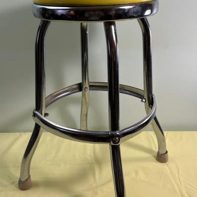 Vintage Chrome Stool 