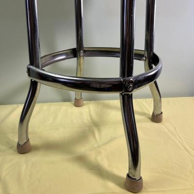 Vintage Chrome Stool 