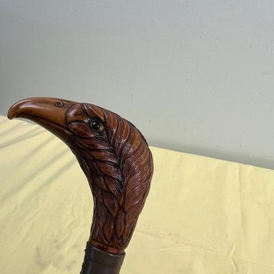 Eagle, Resin end (wood looking)  Umbrella Green 