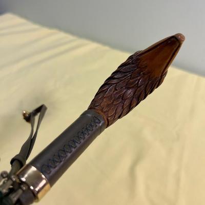 Eagle, Resin end (wood looking)  Umbrella Green 