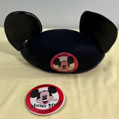 Mickey Mouse Ears and Button from the Club 