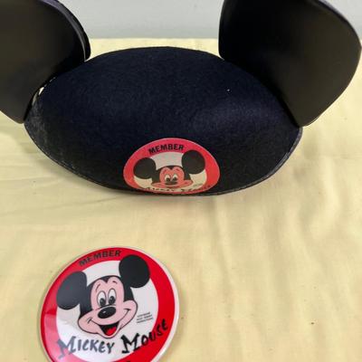 Mickey Mouse Ears and Button from the Club 