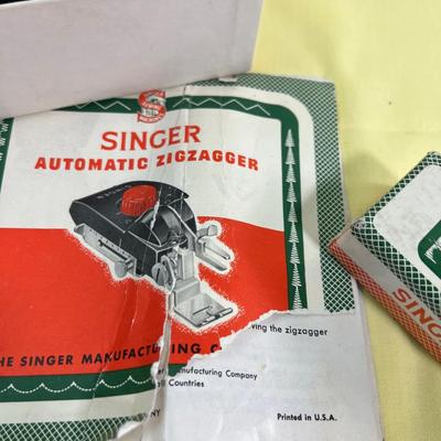 Set of Singer Automatic Zig-Zagger with 8 different stitch Patters. 