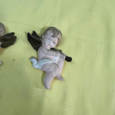 3 Ceramic Wall Hanger Angels 