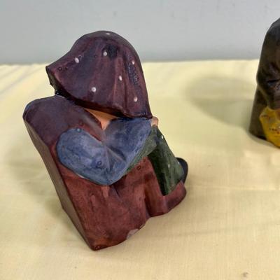Japan Book Ends Sort of a Chalkware like? 
