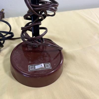 Mini Desk Lamps (2) Vintage 1960's 