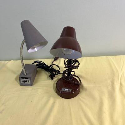Mini Desk Lamps (2) Vintage 1960's 