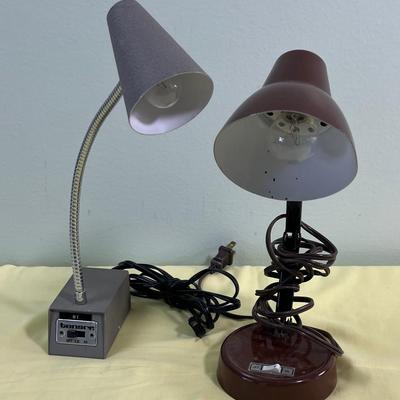 Mini Desk Lamps (2) Vintage 1960's 