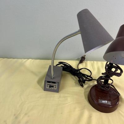 Mini Desk Lamps (2) Vintage 1960's 