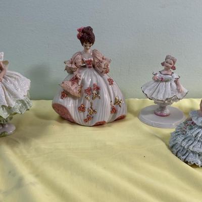 Lot of Delicate Figurines Lace Smaller