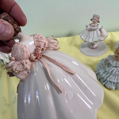 Lot of Delicate Figurines Lace Smaller