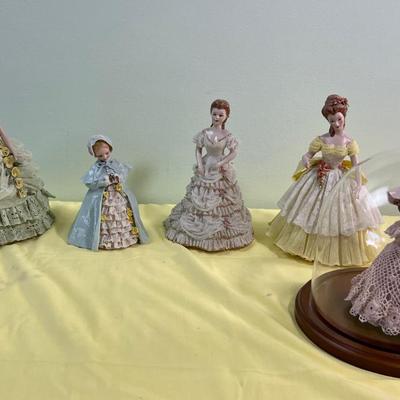 5 More slightly larger Delicate Lace Ladies 