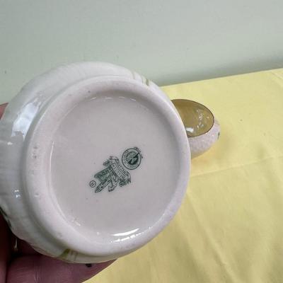 3 Irish Lucky Belleek Ceramic Pieces 