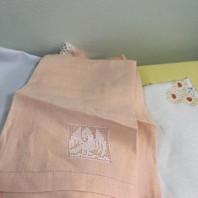 Mostly Table Clothes that are Painted / Artech or Ready to embroider over. 