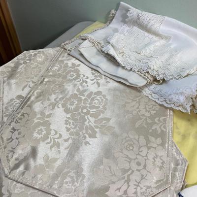 Mostly Table Clothes that are Painted / Artech or Ready to embroider over. 