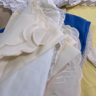 Huge lot of Linens; More Wrinkle Free Polyester and Lace Type 