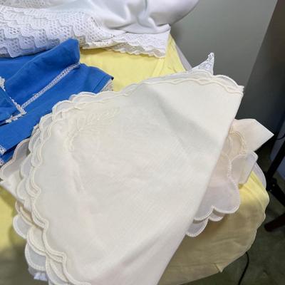 Huge lot of Linens; More Wrinkle Free Polyester and Lace Type 