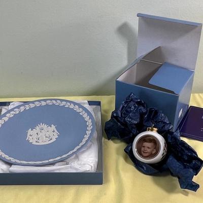 Wedgewood Christmas Plate and Ornament 