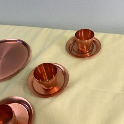 Copper sake set ?? Solid Copper