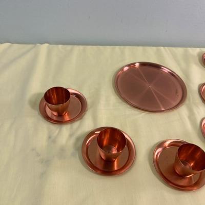 Copper sake set ?? Solid Copper