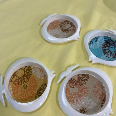 Coasters: Glass, MCM Fish, Portmeirion, Hand Crochet 