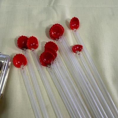 Classy  Hors d' oeuvres and Stir sticks, or whatever