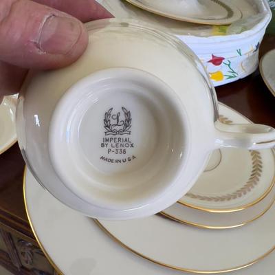 LENOX Fine China Pattern: Imperial Set Service for 8 Each setting is 6 piece place setting. 