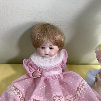 Large Collection of NICE Hand Crafted Porcelain Dolls 6 Total