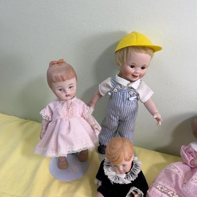 Large Collection of NICE Hand Crafted Porcelain Dolls 6 Total