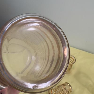 WOW!!! Gold Stripped Juice Set MCM 1960's