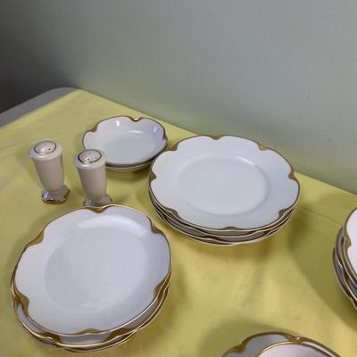 Gold Rimmed Snack SET! WOW! HAVILAND LIMOGES 
