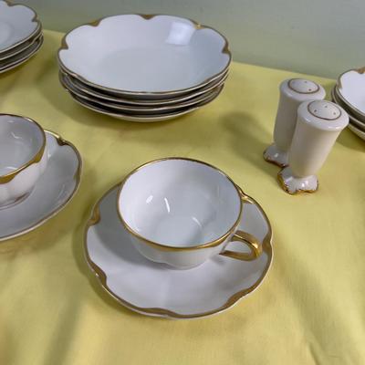 Gold Rimmed Snack SET! WOW! HAVILAND LIMOGES 