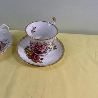 3 Tea Cups and Saucers 