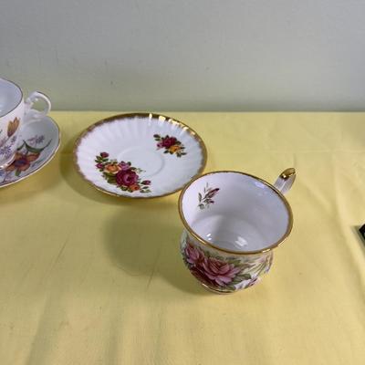 3 Tea Cups and Saucers 