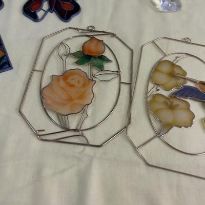 Window Stainglass Décor;  Glass and Plastic 