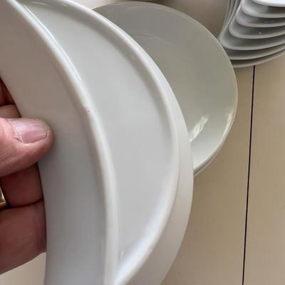 Small Pile of White Porcelain China Un-Marked 