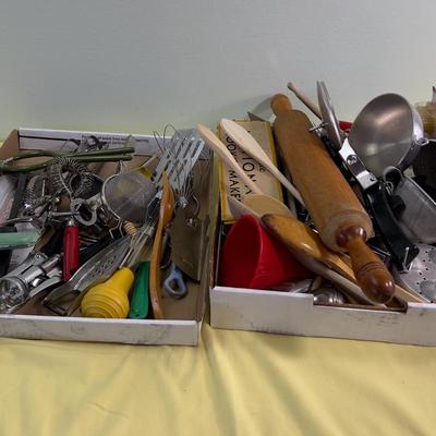 2 Box Tops of KITCHEN Utensils