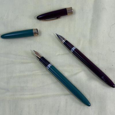 2 Schaffer 14K Nibs  and pens