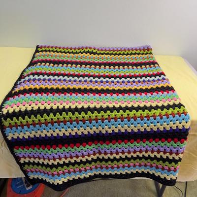 Hand Crochet Colorful AFGHAN 