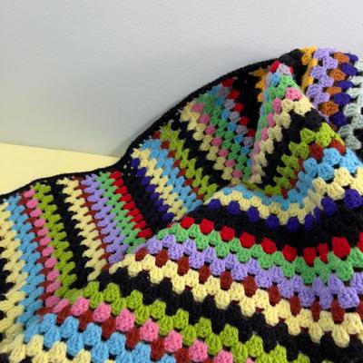 Hand Crochet Colorful AFGHAN 