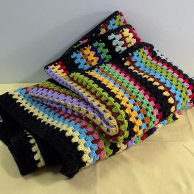 Hand Crochet Colorful AFGHAN 