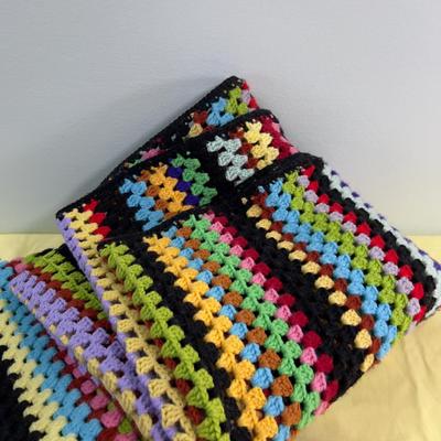 Hand Crochet Colorful AFGHAN 