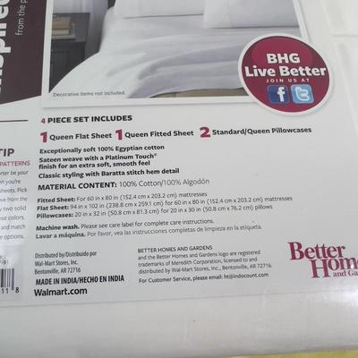 NEW White Queen Sheet Set 
