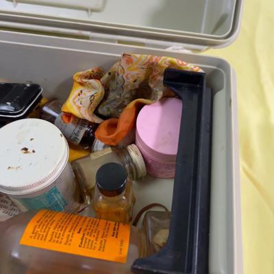 Art Bin with Paints and Brushes Oils 