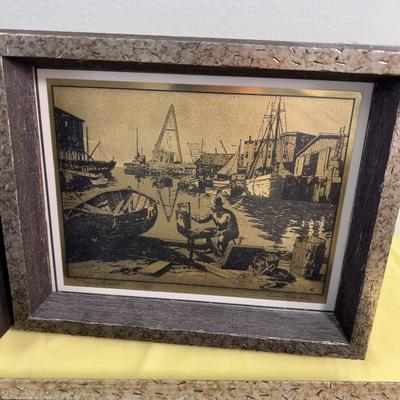 set of 4 Foil Prints by Lionel Barrymore