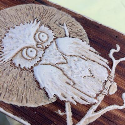 Old Barn Wood? Owls! Interesting! (5) Items. 