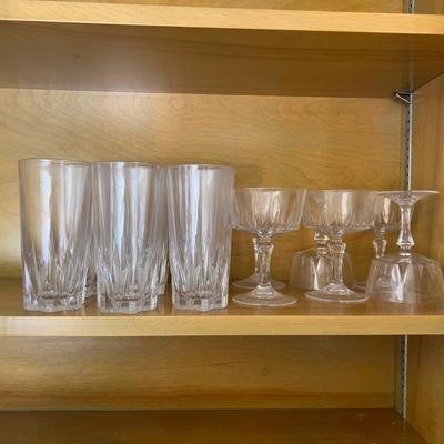 Crystal Sherberts and Tumblers 