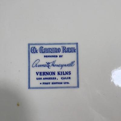 Vernon Kiln Plate of California Missions