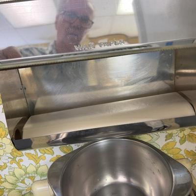 Stainless Steel Items including, Foil / Wax Paper Holder Etc. 